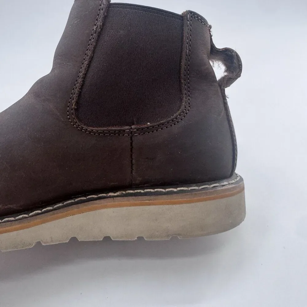 Carhartt Women's Chelsea Wedge Boot 8 M Brown Leather Work Boot FW5025 Slip On
